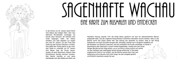 Sagenhafte Wachau - Eine Karte zum Ausmalen und Entdecken by Sophie Haselsteiner